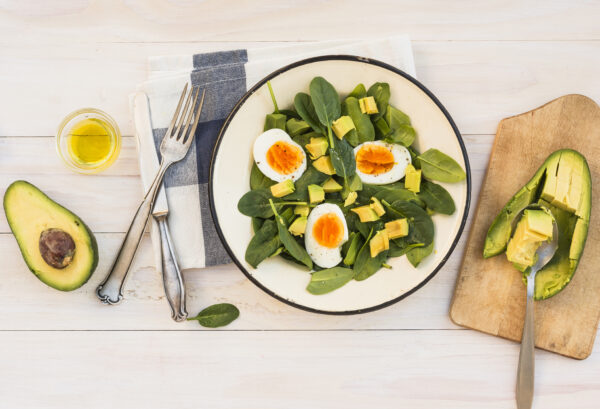 Pro Power : lentilles, œuf, avocat, graines de tournesol, vinaigrette miel